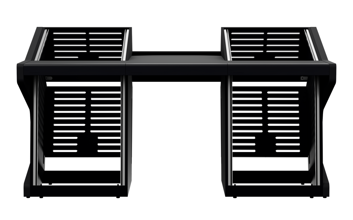 Finish: Matt Black — TRIO [2x12 + 2x12], front view