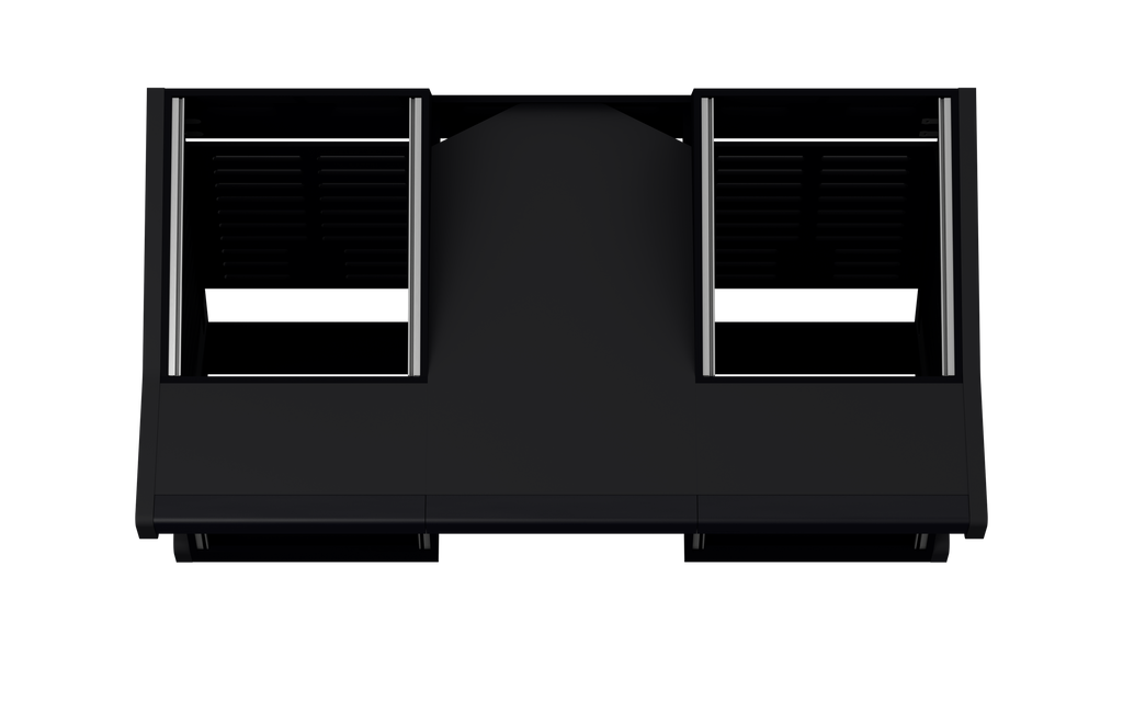Finish: Matt Black — TRIO [2x12 + 2x12], top view