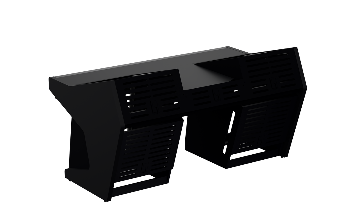 Finish: Matt Black — TRIO [2x12 + 2x12] + KEY, back view