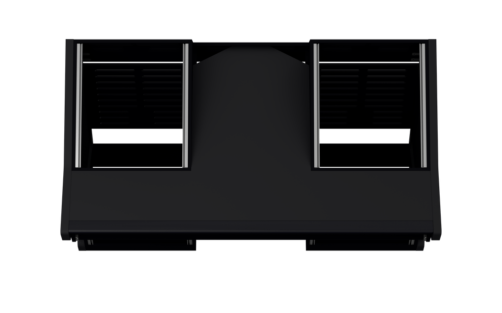 Finish: Matt Black — TRIO [2x12 + 2x12] + KEY, top view