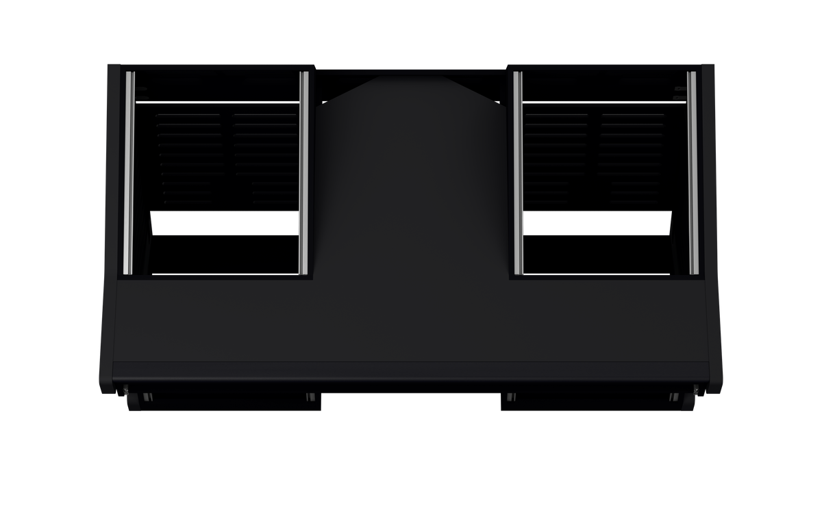 Finish: Matt Black — TRIO [2x12 + 2x12] + KEY, top view