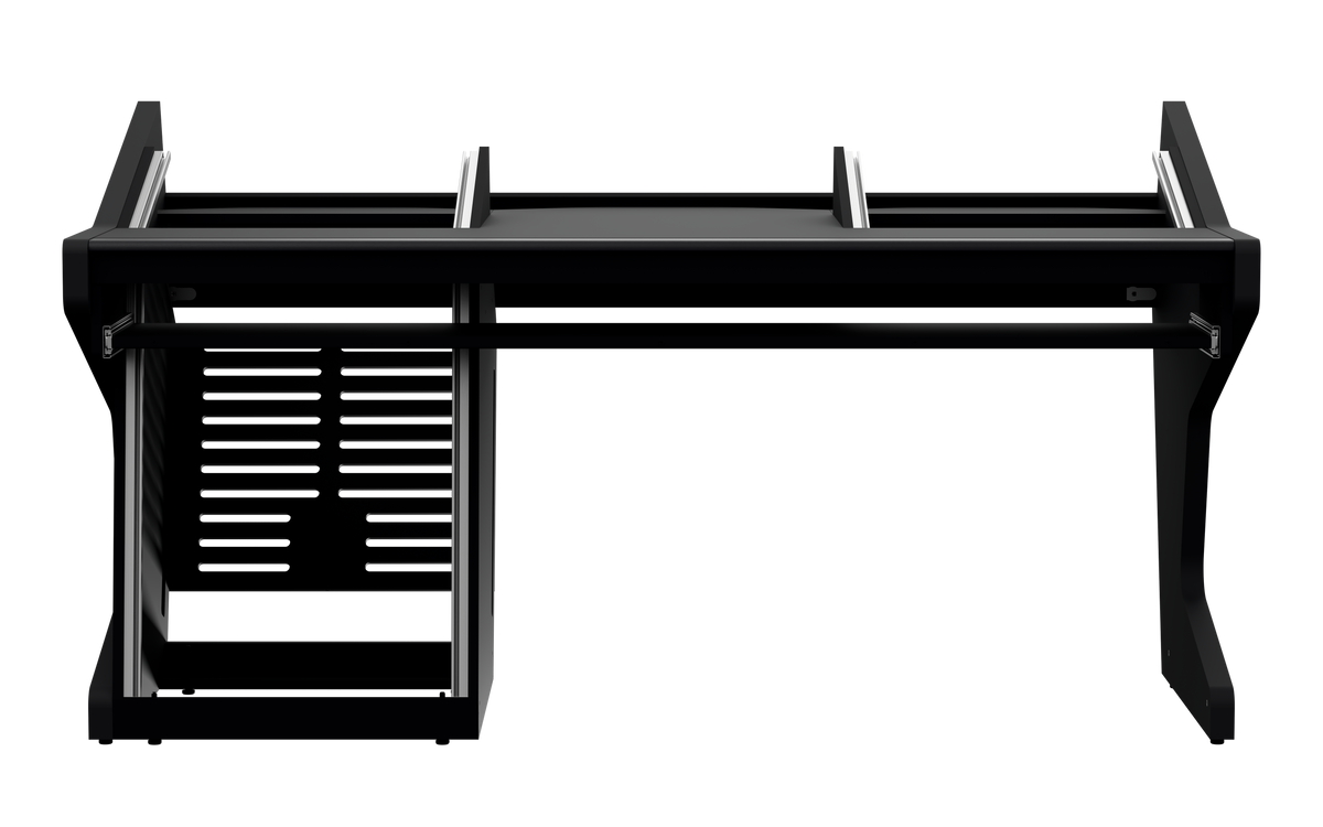 Finish: Matt Black — TRIO [2x8 + 1x12] + KEY, front view
