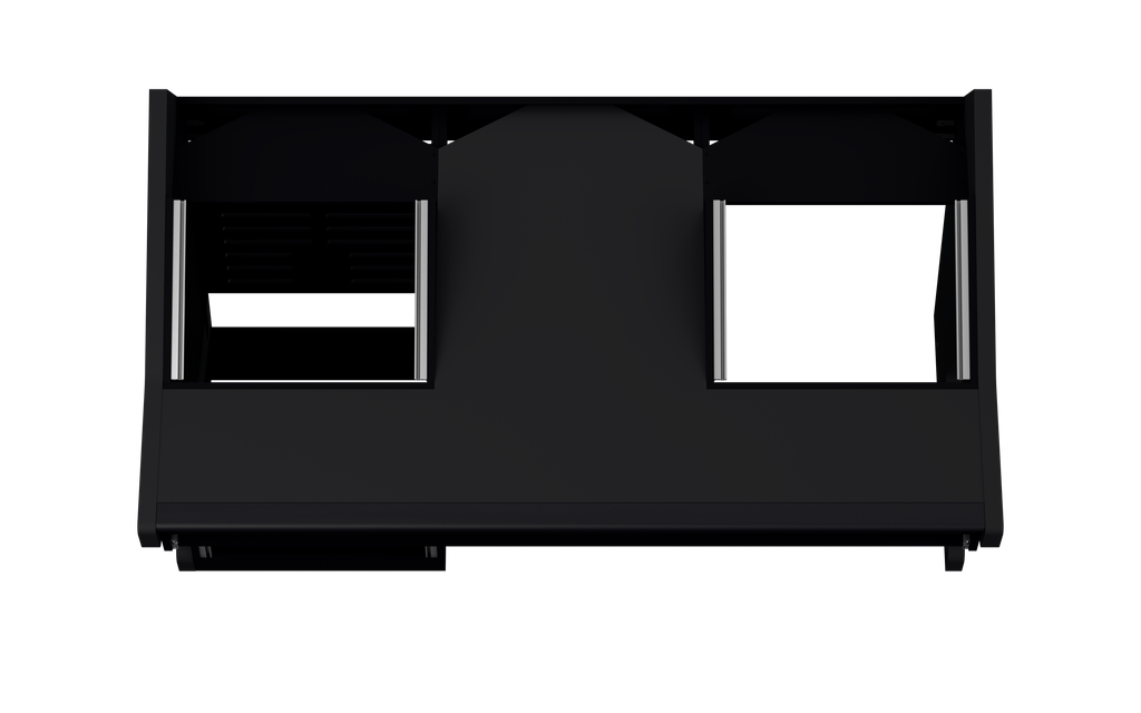 Finish: Matt Black — TRIO [2x8 + 1x12] + KEY, top view