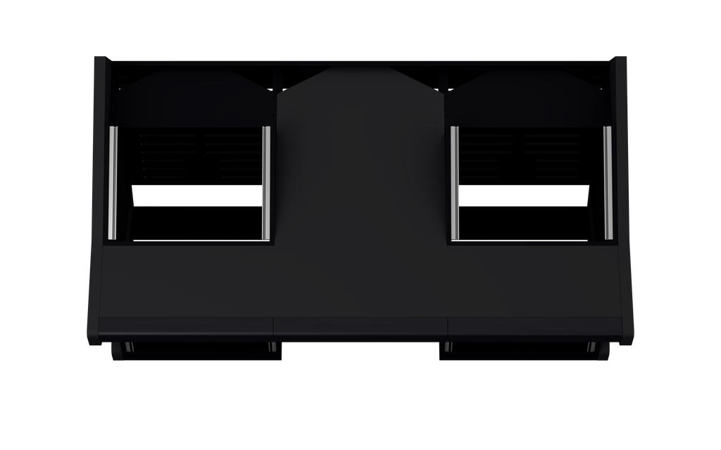 Finish: Matt Black — TRIO [2x8 + 2x12], top view