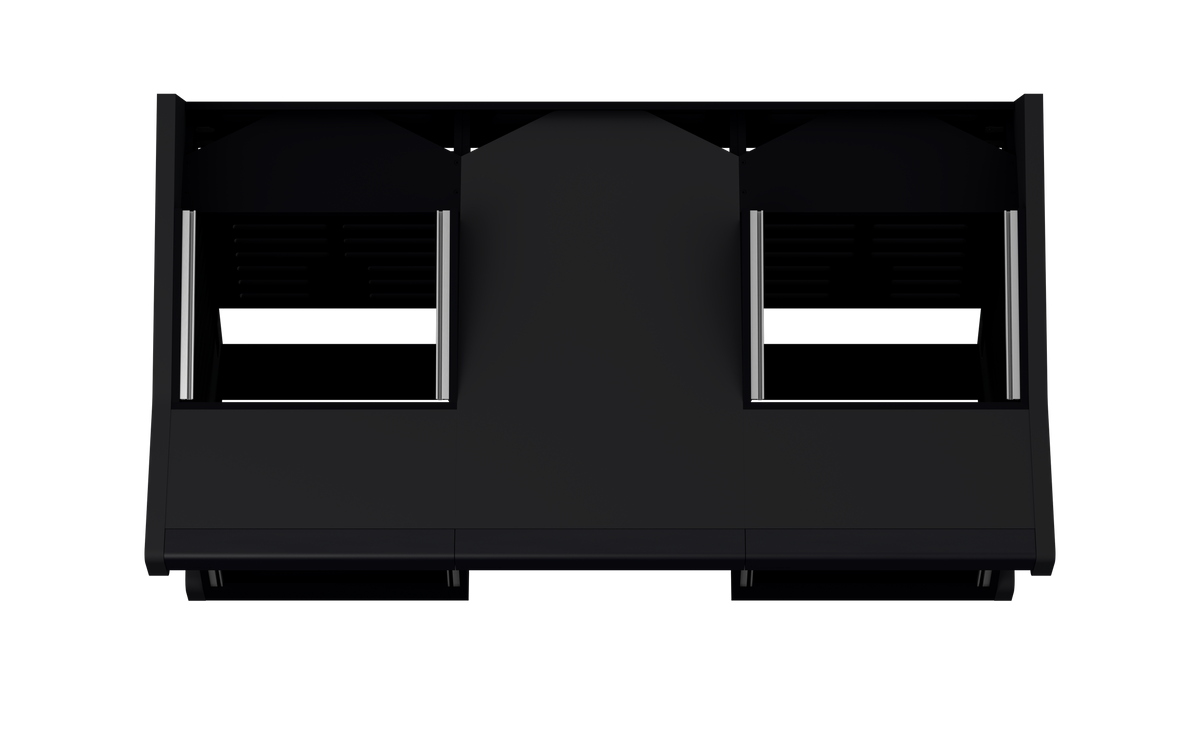 Finish: Matt Black — TRIO [2x8 + 2x12], top view