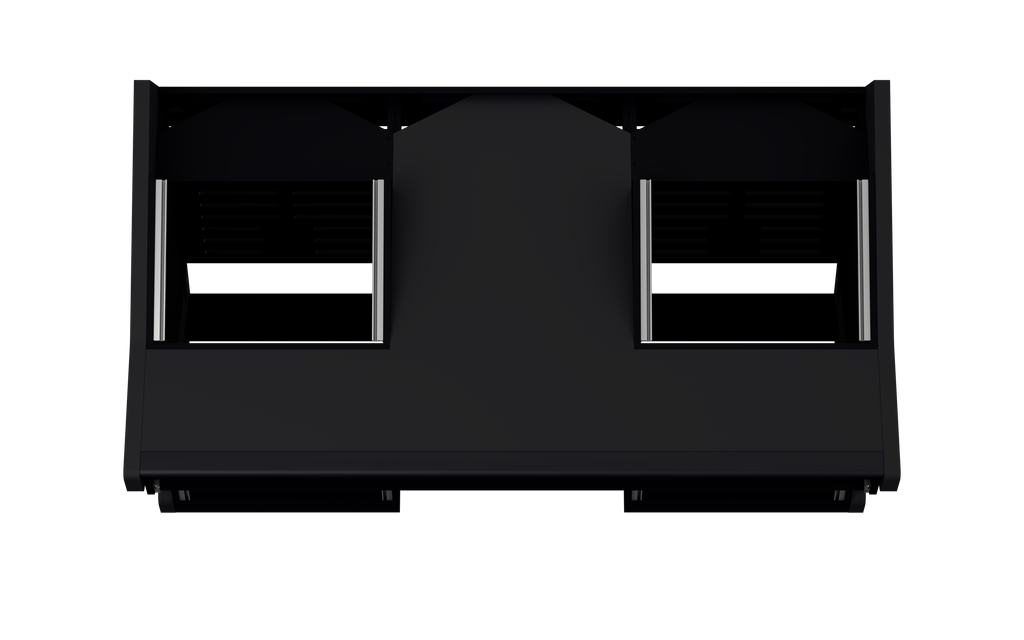 Finish: Matt Black — TRIO [2x8 + 2x12] + KEY, top view