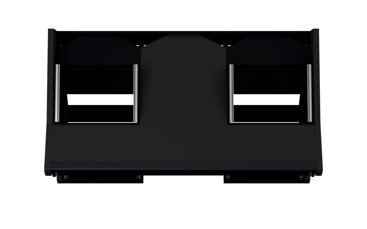 Finish: Matt Black — TRIO [2x8 + 2x12] + KEY, top view