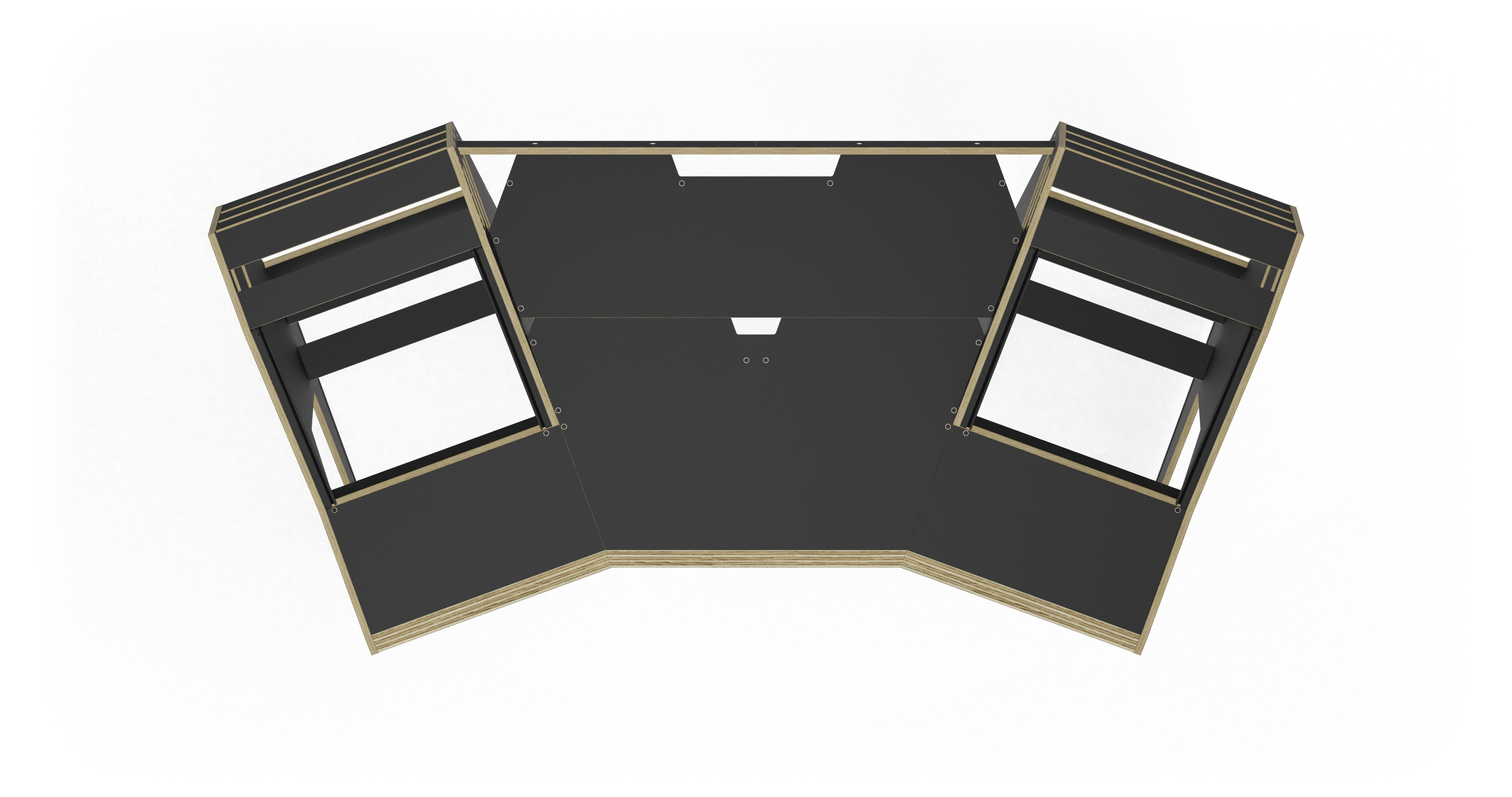 Sessiondesk GUSTAV 2.0 - Pro studio desk with 18U racks (2x9RU Sessiondesk GUSTAV 2.0 - Pro studio desk with 18U racks (2x9RU